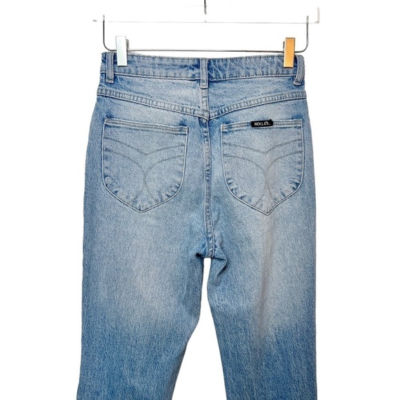 ROLLA’S High Rise Light Wash Distressed Women’s Straight Jeans Sz 26 - Picture 10 of 11